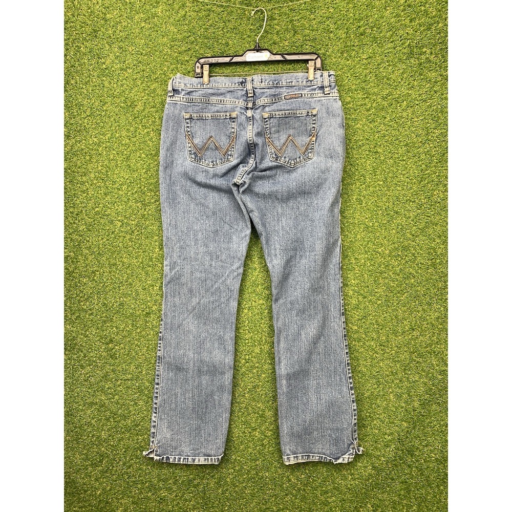 Wrangler Jeans Low Rise Bootcut Cowgirl Jeans Womens 13/14x34 Cut Cash Workwear